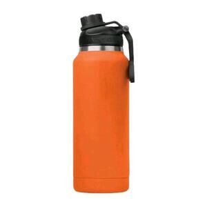 ORCA Hydra 34oz Blaze Orange Stainless Steel Insulated Water Bottle w Handle Lid
